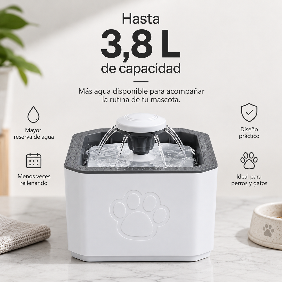 Dispenser de agua para Mascota